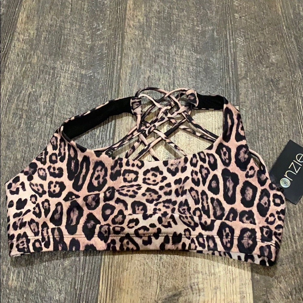 Onzie leopard sports bra